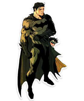 DC Comics Batman &amp; Robin Die Cut Sticker
