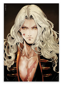 Castlevania Alucard Portrait Print