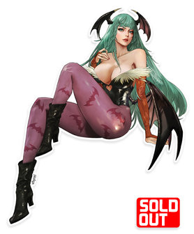 Darkstalkers Morrigan Die Cut Sticker