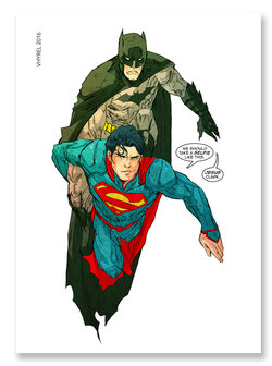 DC Comics Batman & Superman Selfie Print (S)