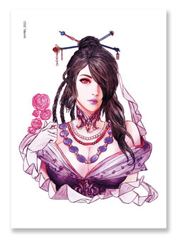 Final Fantasy X Watercolor Lulu Print