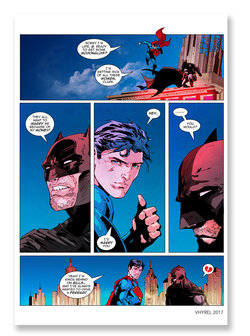 DC Superman & Batman Marriage Print