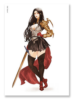 Final Fantasy VII Tifa Warrior of Avalanche Print