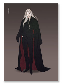 Final Fantasy VII Sephiroth Suitphiroth Print