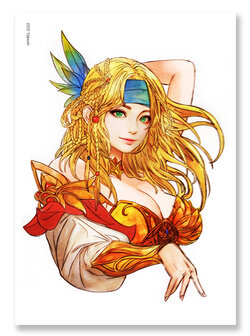 Final Fantasy VII Watercolor Rikku Print