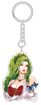 Final Fantasy VI Terra Keychain Double Sided Clear Acrylic Glossy