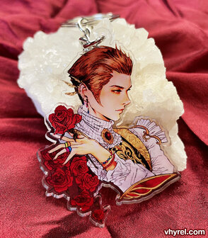 Final Fantasy XII Balthier Keychain Double Sided Clear Acrylic Glossy