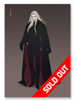 Final Fantasy VII Sephiroth Suitphiroth Print