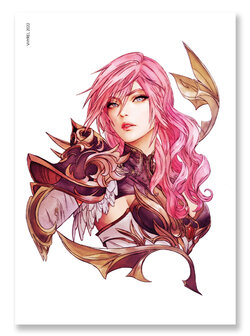 (Error) Final Fantasy XIII Watercolor Lightning Print