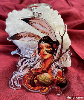Final Fantasy XII Fran Keychain Double Sided Clear Acrylic Glossy