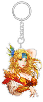 Final Fantasy X Rikku Keychain Double Sided Clear Acrylic Glossy