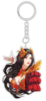 Final Fantasy IX Dagger Keychain Double Sided Clear Acrylic Glossy