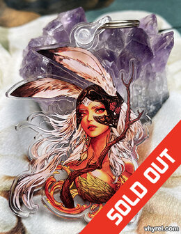 Final Fantasy XII Fran Keychain Double Sided Clear Acrylic