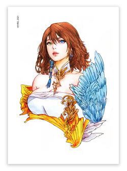 Final Fantasy X Watercolor Yuna Print