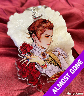 Final Fantasy XII Balthier Keychain Double Sided Clear Acrylic Glossy
