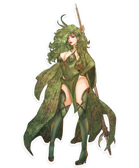 Final Fantasy IV Rydia Summoner of Mist Die Cut Sticker