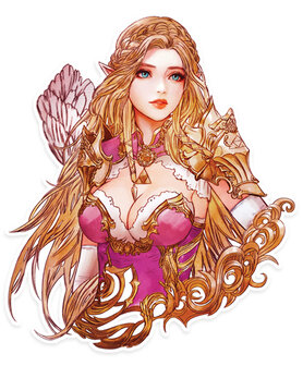 Watercolor Legend of Zelda Princess Zelda Die Cut Sticker