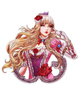 Tekken Watercolor Emilie De Rochefort Lili Die Cut Sticker