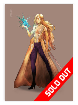 Final Fantasy VI Magitek Knight Celes Chere Redesign Print