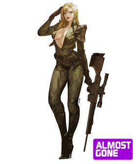 Metal Gear Sniper Wolf Die Cut Sticker