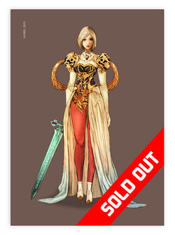 Final Fantasy XII Queen Ashelia B&#039;nargin Dalmasca Redesign Print