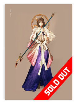 Final Fantasy X Summoner Yuna Redesign Print