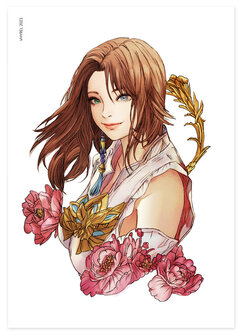 Final Fantasy X Sketch Yuna Print