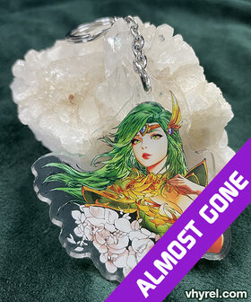 Final Fantasy IV Rydia Keychain Double Sided + Double Protection Clear Acrylic