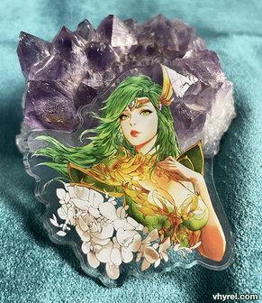 Final Fantasy IV Rydia Clear Acrylic Pin