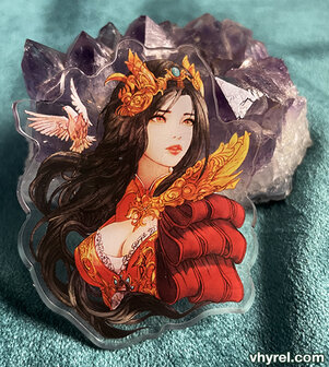 Final Fantasy IX Garnet/Dagger Clear Acrylic Pin