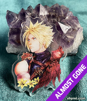 Final Fantasy VII Cloud Clear Acrylic Pin