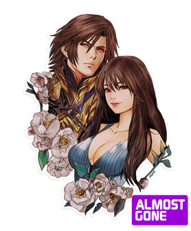 Final Fantasy VIII Squall Rinoa Portrait Die Cut Sticker