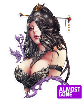 Final Fantasy X Lulu Portrait Die Cut Sticker
