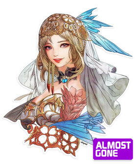 Final Fantasy XII Watercolor Ashe Die Cut Sticker