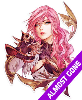 Final Fantasy XIII Watercolor Lightning Die Cut Sticker