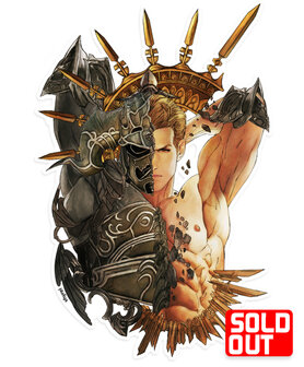 Final Fantasy XII Watercolor Gabranth Die Cut Sticker