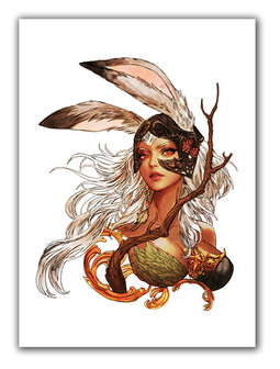Final Fantasy XII Watercolor Fran Canvas