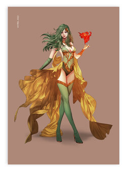 Final Fantasy IV Summoner Rydia Redesign Print