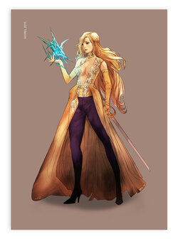 Final Fantasy VI Magitek Knight Celes Chere Redesign Print