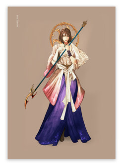 Final Fantasy X Summoner Yuna Redesign Print