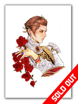 Final Fantasy XII Watercolor Balthier Canvas
