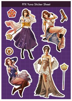 FFX Yuna Sticker Sheet