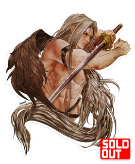 Final Fantasy VII Sephiroth Portrait Die Cut Sticker