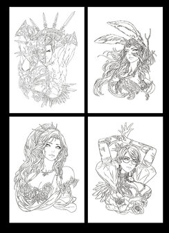 Kaleidoscopic A Coloring Book by Vhyrel