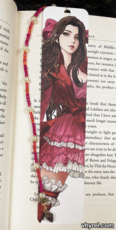 Final Fantasy FFVII Cover Special Aerith Bookmark Beaded