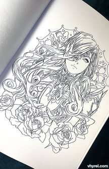 Kaleidoscopic A Coloring Book by Vhyrel