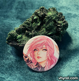Final Fantasy XIII Watercolor Lightning Button