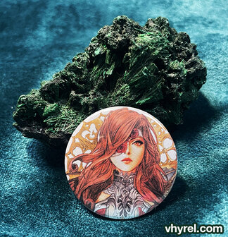 Final Fantasy IX Watercolor Beatrix Button