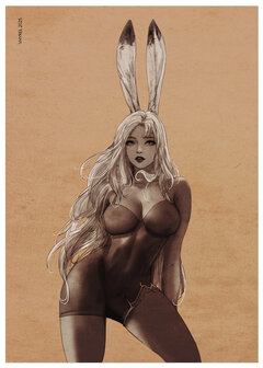FFXII Sepia Fran 2 Print