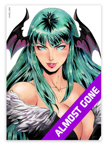 Darkstalkers Morrigan Portrait Print